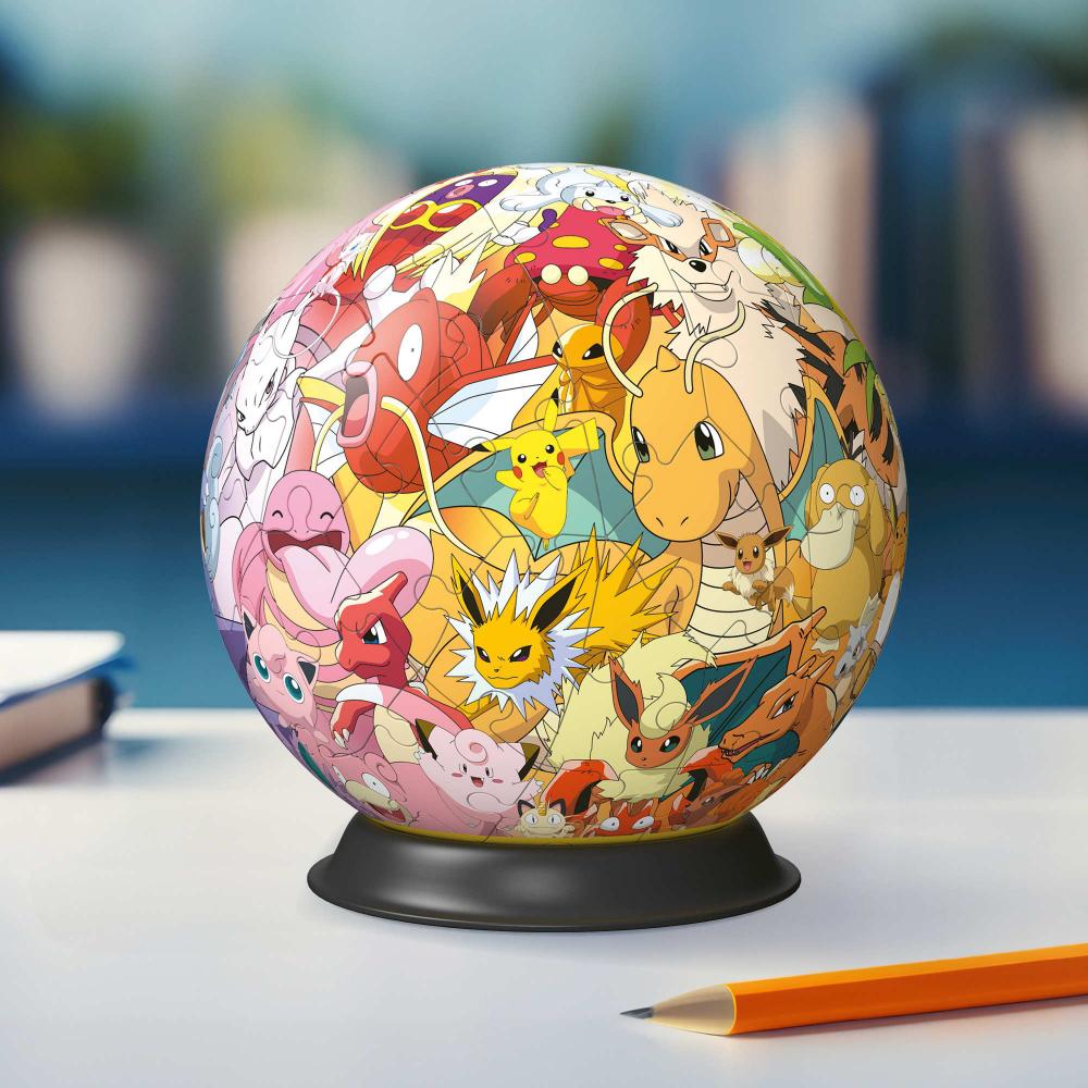 72 Teile Ravensburger 3D Puzzle Ball Pokémon Kanto Region 11595