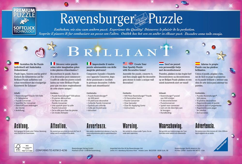 500 Teile Ravensburger Puzzle Brilliant Arielles Unterwasserparadies 13327