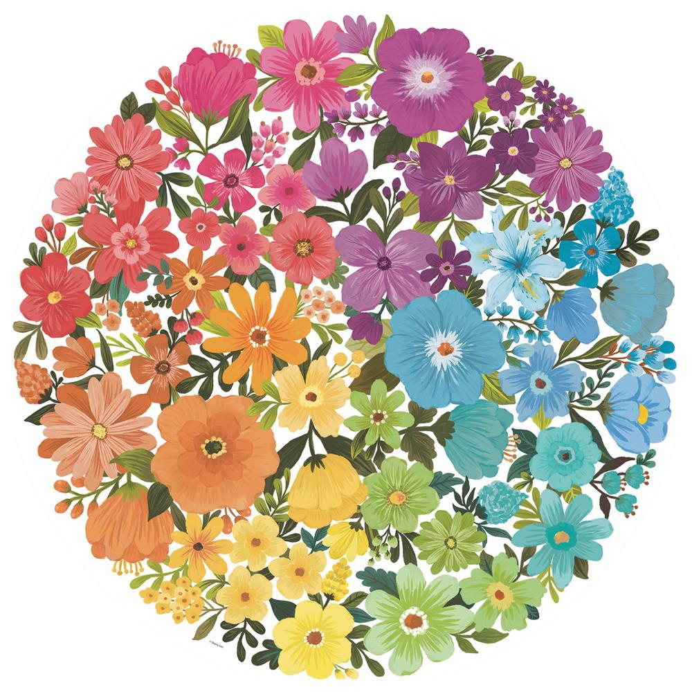 500 Teile Ravensburger Puzzle Circle of Colors Flowers 17167