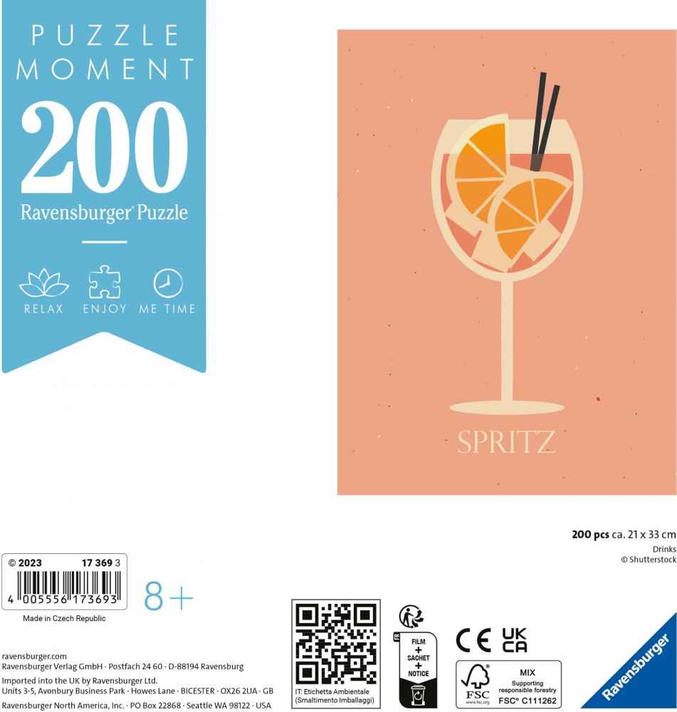 200 Teile Ravensburger Puzzle Moment Drinks 17369