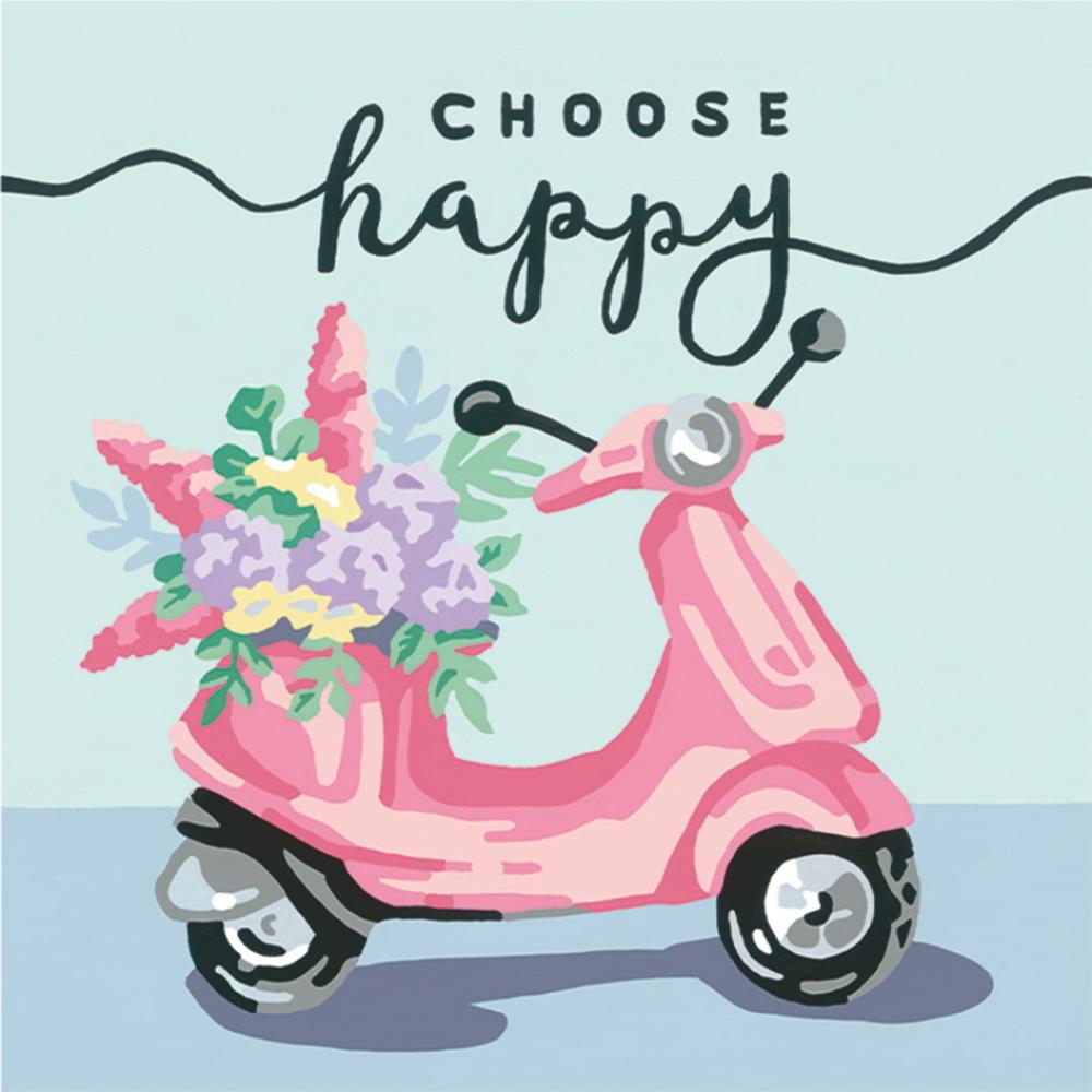 Ravensburger Malen nach Zahlen CREART Trend Serie Quadratisch Choose happy 20125