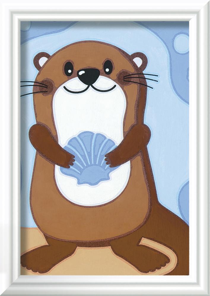 Ravensburger Malen nach Zahlen Classic Serie F Fröhlicher Otter 20291