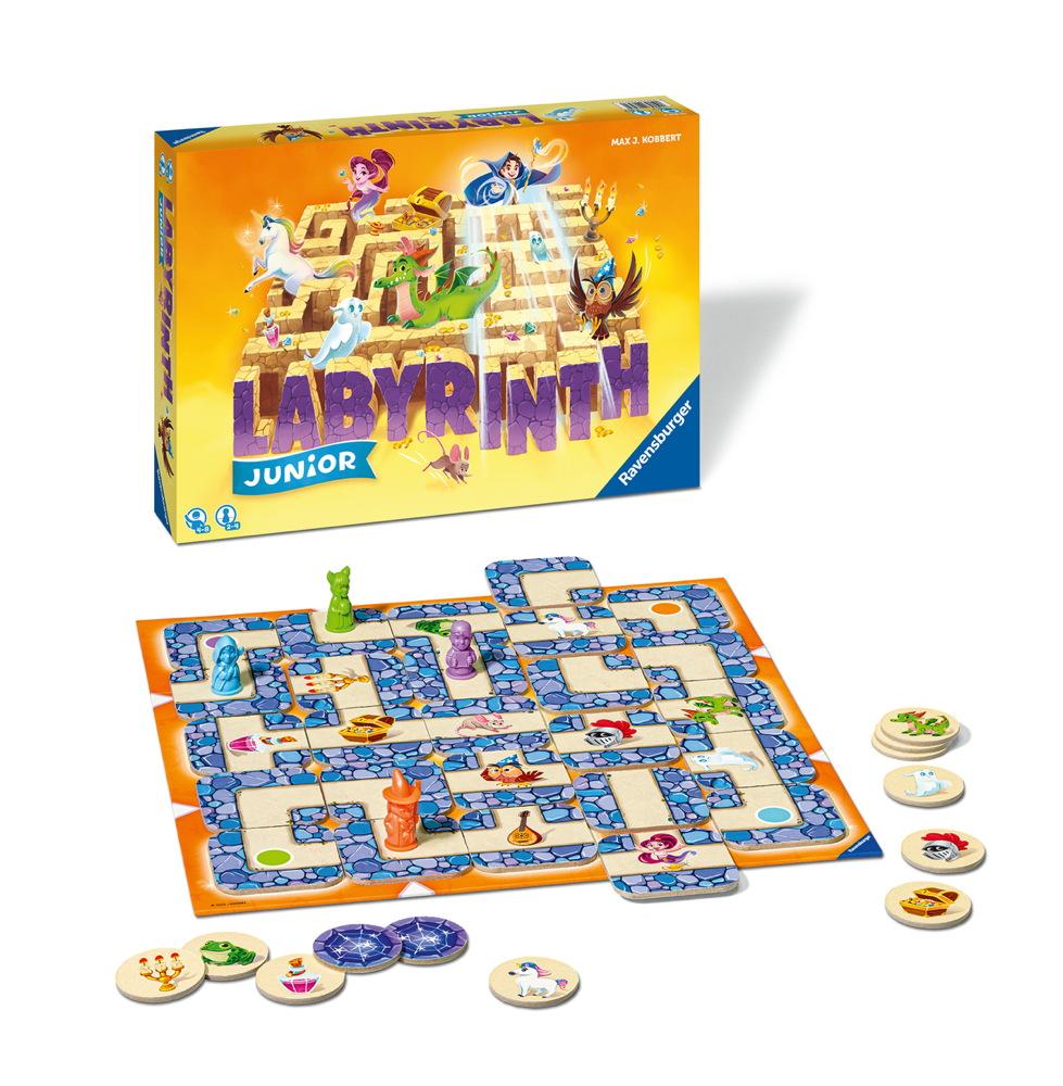 Ravensburger Kinderspiel Such- und Schiebespiel Labyrinth Junior 20847