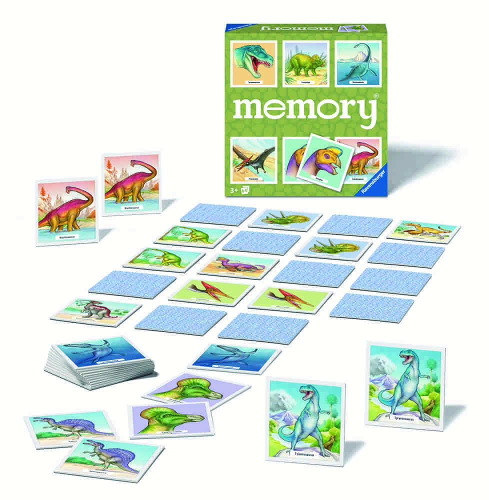 64 Karten Ravensburger Kinderspiel Kartenlegespiel memory Dinosaurier 20924