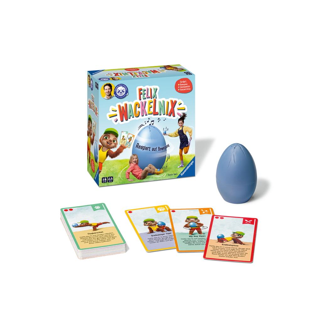 Ravensburger Kinderspiel Aktionsspiele Beweg dich schlau! Felix Wackelnix 20931