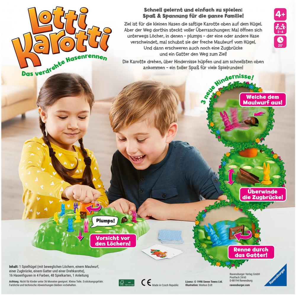 Ravensburger Kinderspiel Wettlaufspiel Lotti Karotti 22343