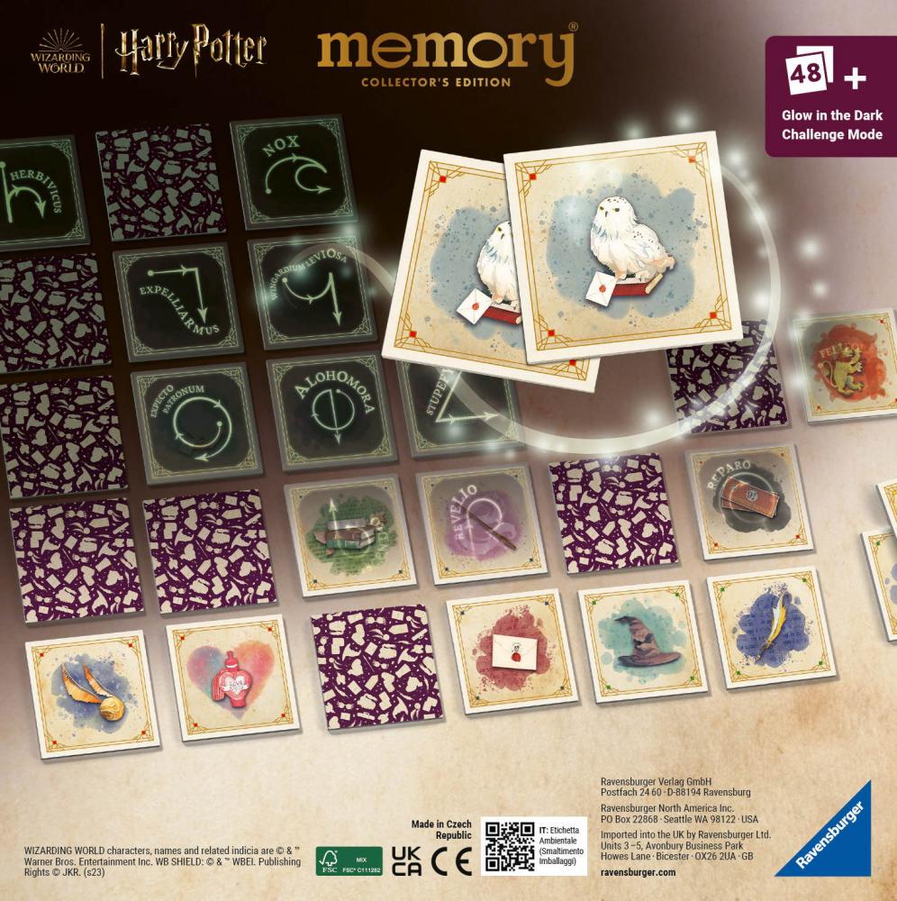 48 Karten Ravensburger Kinderspiel Kartenlegespiel Collector's memory Harry Potter 22349