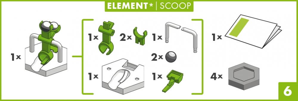 Ravensburger Kugelbahn GraviTrax CORE Element Scoop / Kaskade 22418