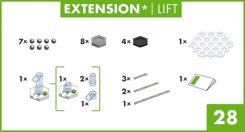 Ravensburger Kugelbahn GraviTrax CORE Extension Lift 22419