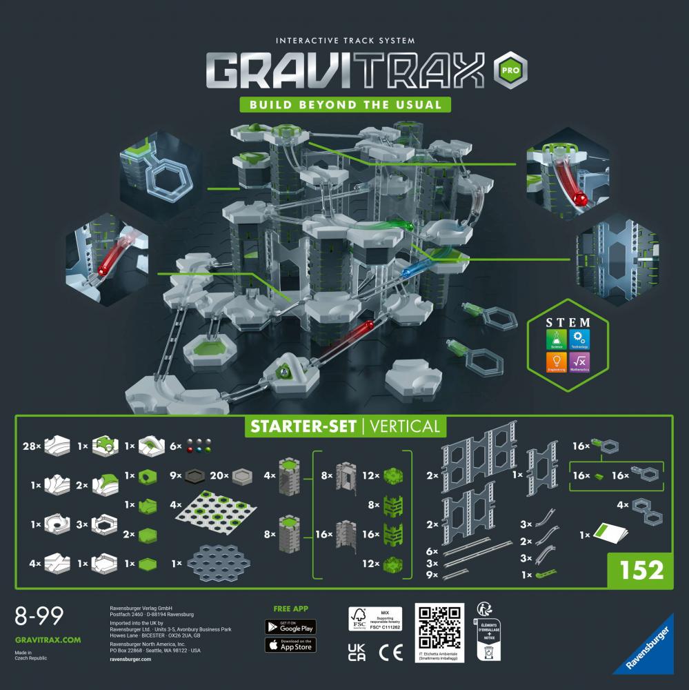 Ravensburger Kugelbahn GraviTrax PRO Starter-Set Vertical 22426