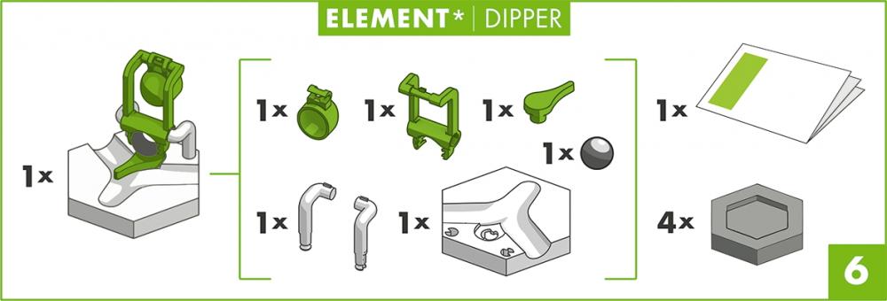 Ravensburger Kugelbahn GraviTrax CORE Element Dipper 22430