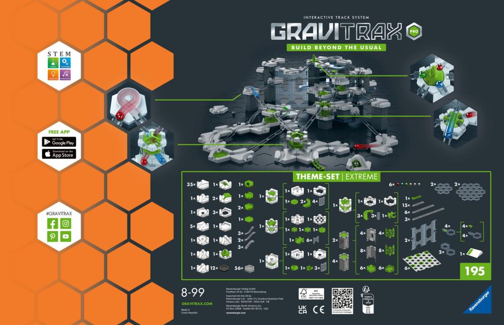 Ravensburger Kugelbahn GraviTrax PRO Theme-Set Extreme 22432