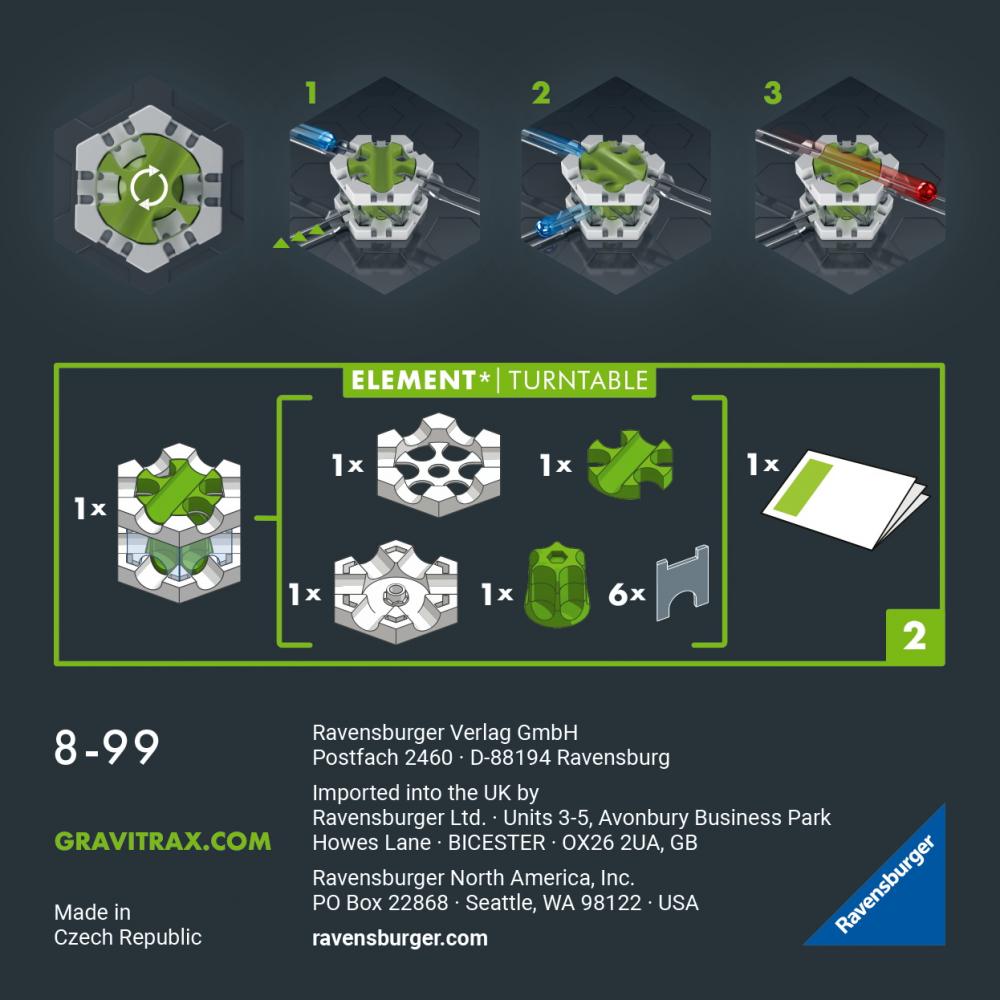 Ravensburger Kugelbahn GraviTrax PRO Element Turntable 22433