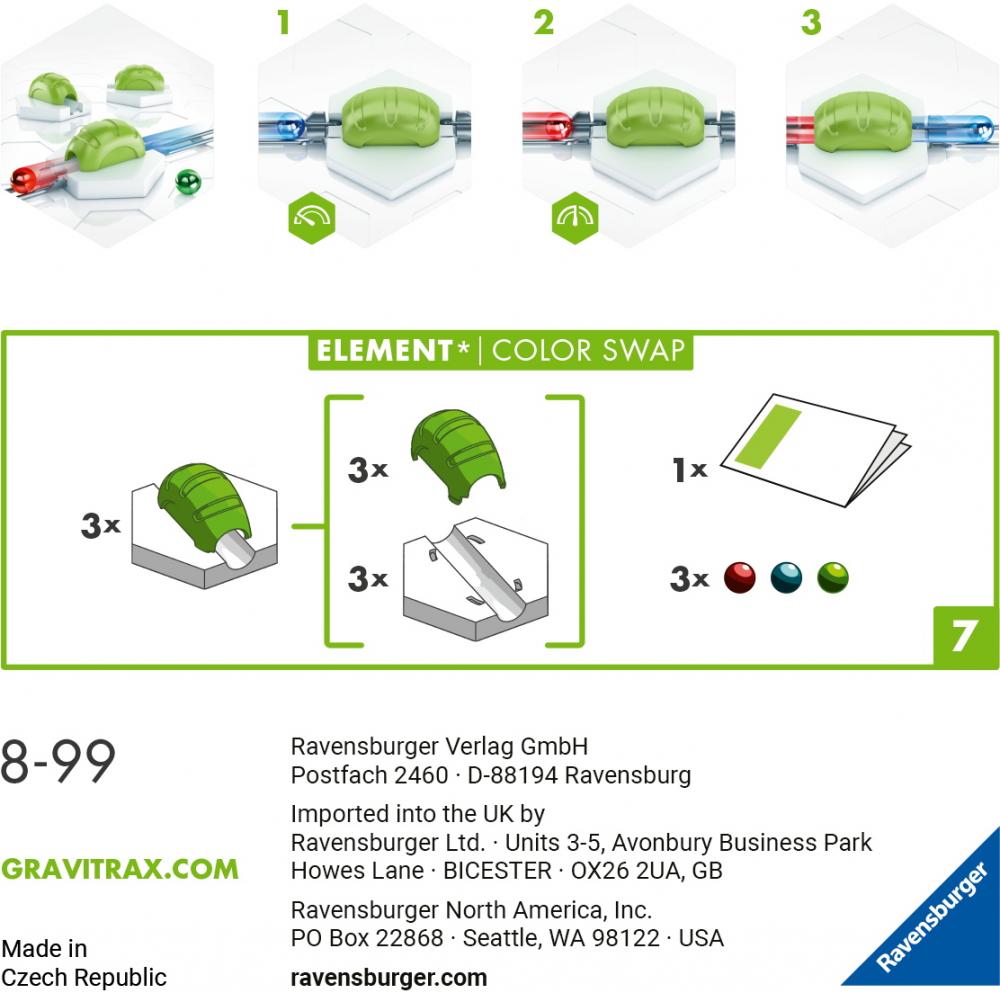 Ravensburger Kugelbahn GraviTrax CORE Element Color Swap 22437