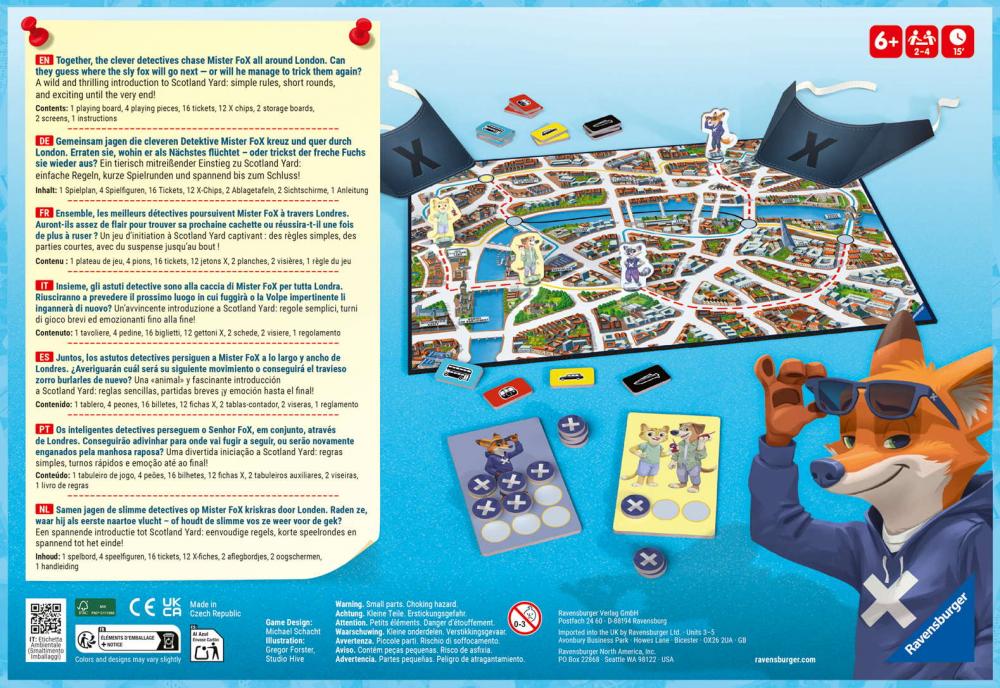 Ravensburger Kinderspiel Detektivspiel Scotland Yard Junior 22450