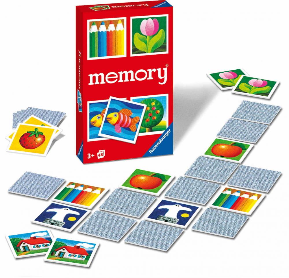 48 Karten Ravensburger Mitbringspiel Kartenlegespiel Kinder memory 22457