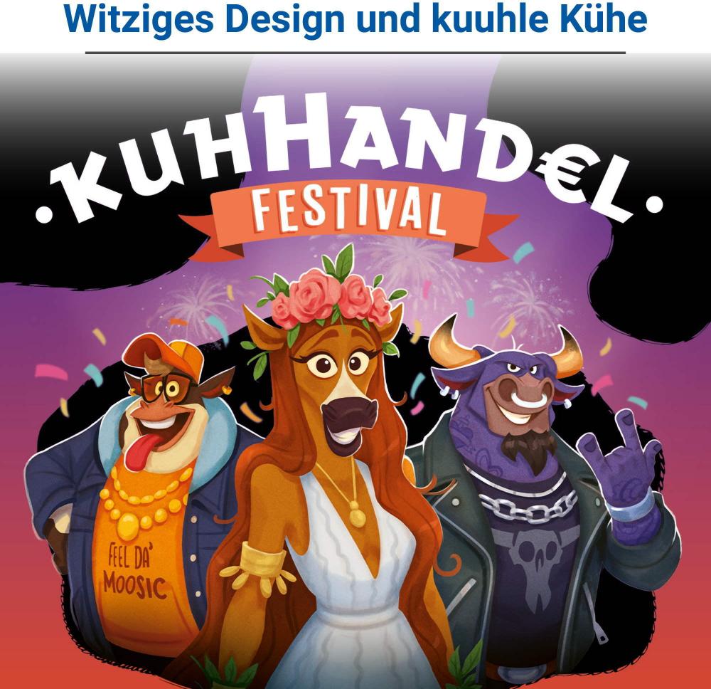 Ravensburger Kartenspiel Auktionspiel Kuhhandel Festival 22471