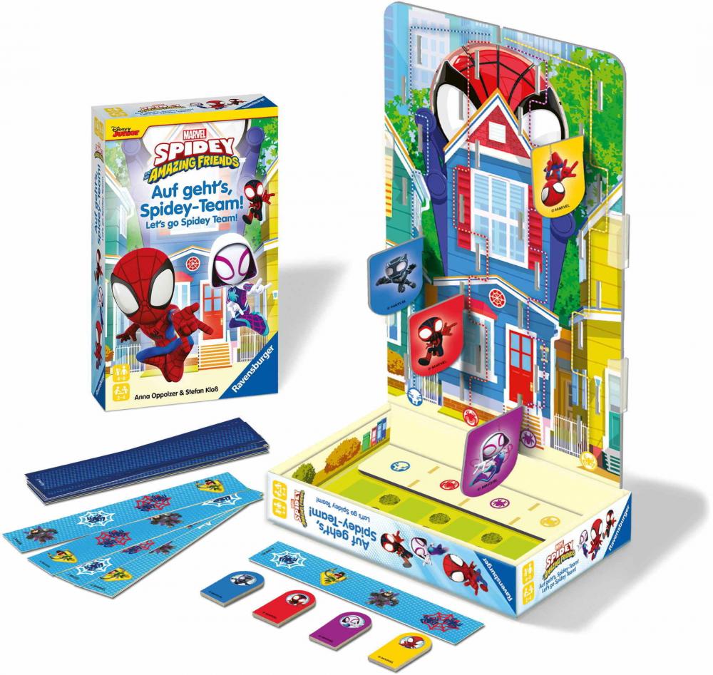 Ravensburger Mitbringspiel Wettlaufspiel Spidey and his Amazing Friends Auf geht's 22594