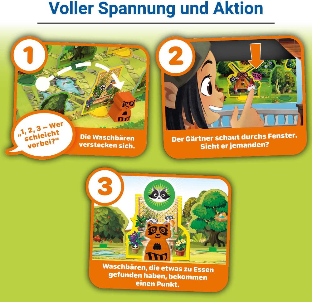 Ravensburger Kinderspiel Aktionsspiel Garten-Gauner 22698