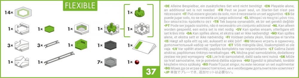 Ravensburger Kugelbahn GraviTrax GO Flexible 23705