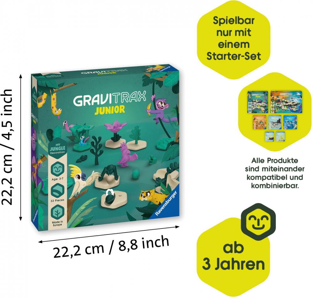 Ravensburger Kugelbahn GraviTrax JUNIOR Extension Jungle 23747