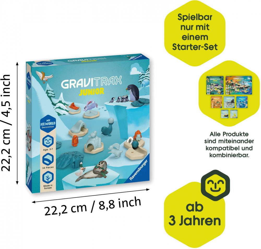 Ravensburger Kugelbahn GraviTrax JUNIOR Extension Ice 23748