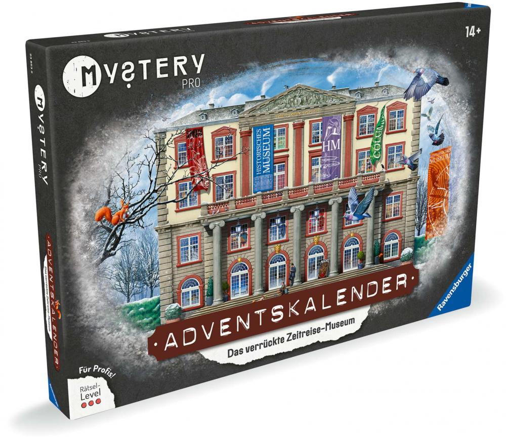 Ravensburger Mystery Adventskalender PRO Das verrückte Zeitreisemuseum ab 14 Jahren 23853