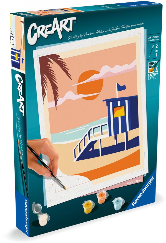 Ravensburger Malen nach Zahlen CREART Trend Serie C Strandhaus 23896