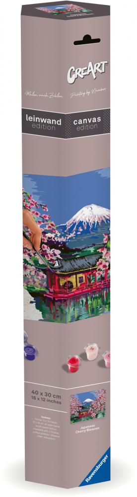 Ravensburger Malen nach Zahlen CREART CANVAS Leinwand Japanische Kirschblüten 23914