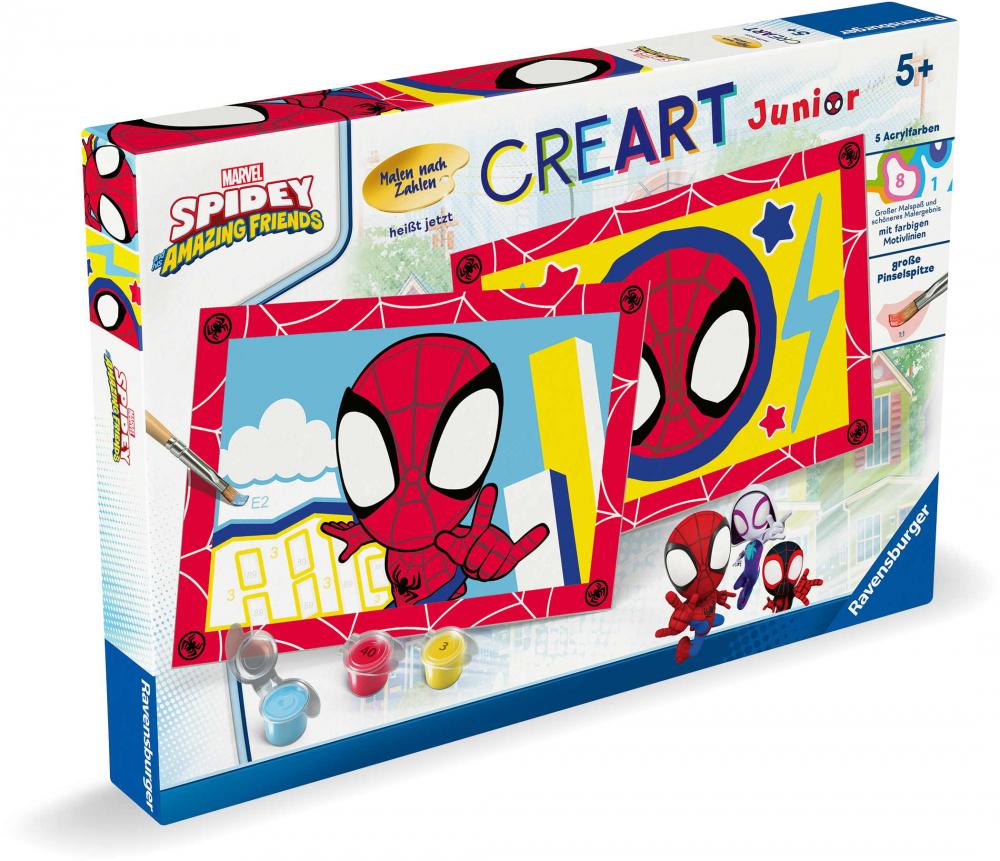 Ravensburger Malen nach Zahlen Junior Spiderman Spidey 23949