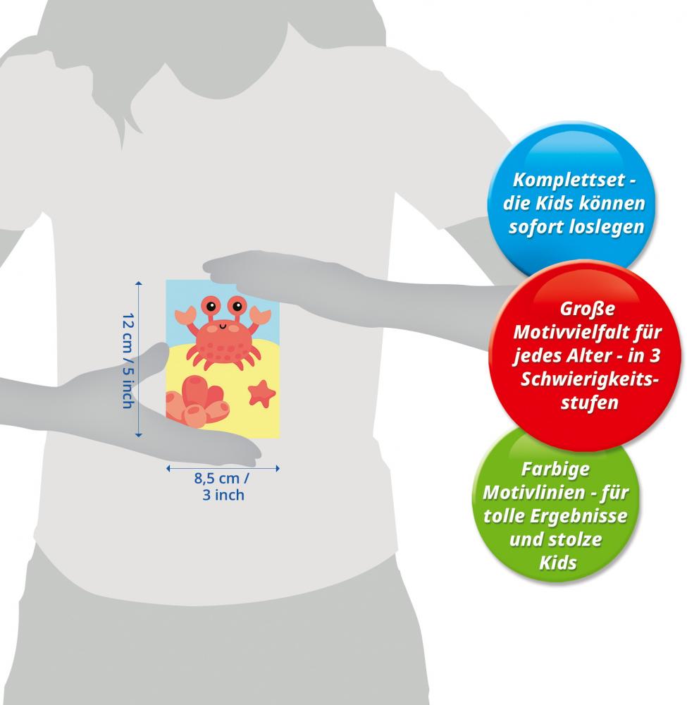 Ravensburger Malen nach Zahlen CREART Serie F Fröhliche Krabbe 23951
