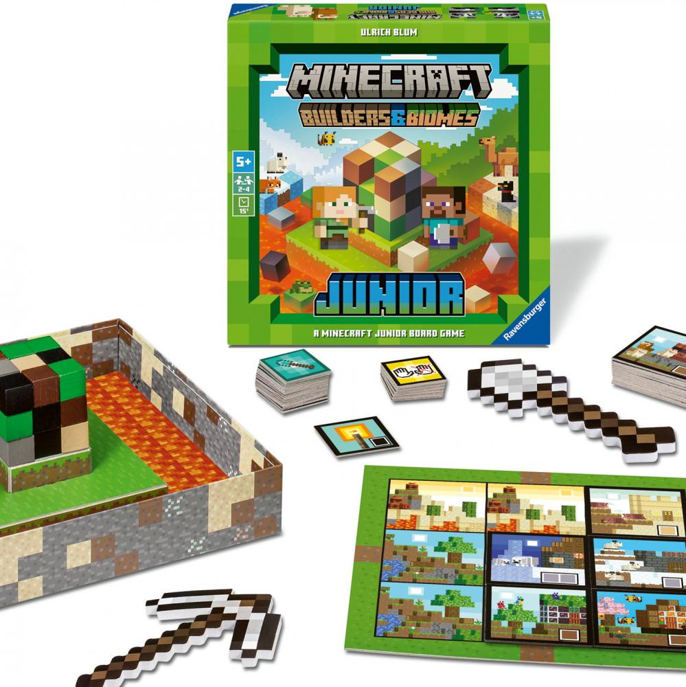 Ravensburger Kinderspiel Strategiespiel Minecraft Builders & Biomes Junior 24615