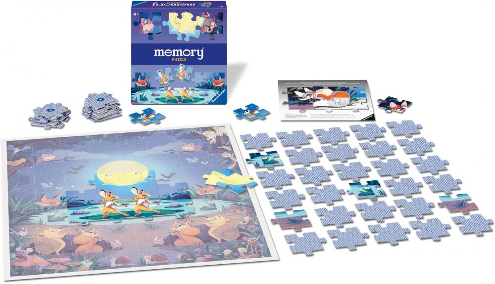 80 Karten Ravensburger Kinderspiel Kartenlegespiel memory Puzzle Tiere am Teich 24690