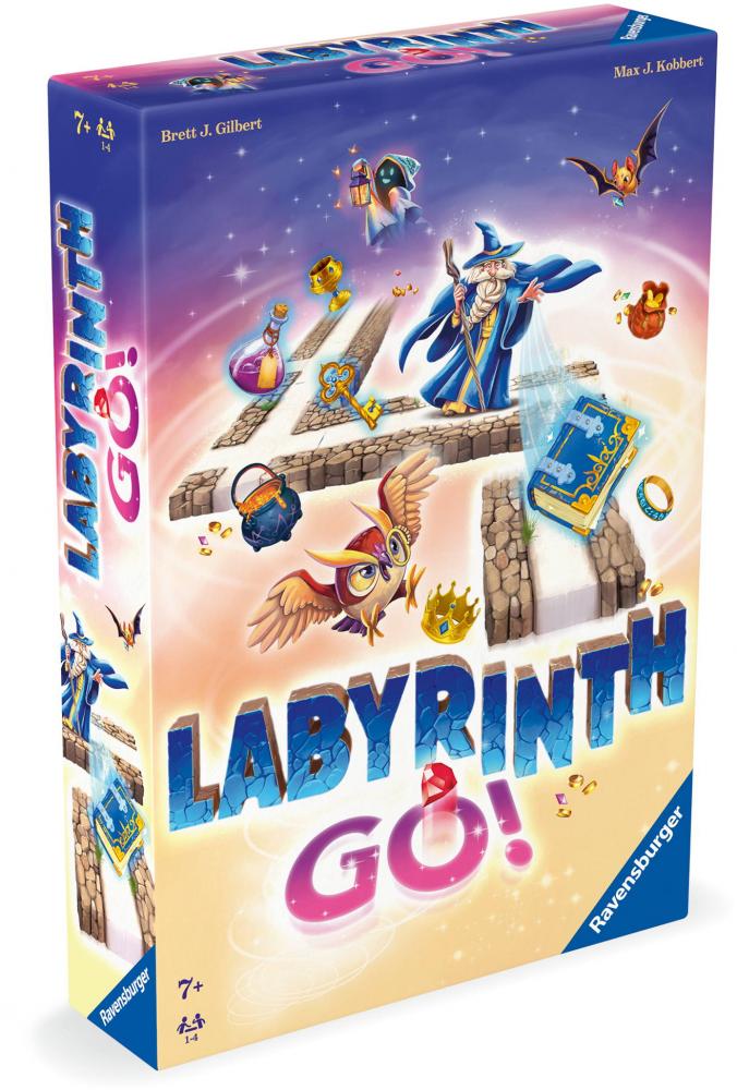 Ravensburger Familienspiel Such- und Schiebespiel Labyrinth GO! 24699