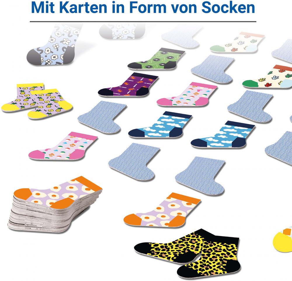 64 Karten Ravensburger Kinderspiel Kartenlegespiel memory Happy Socks 24702