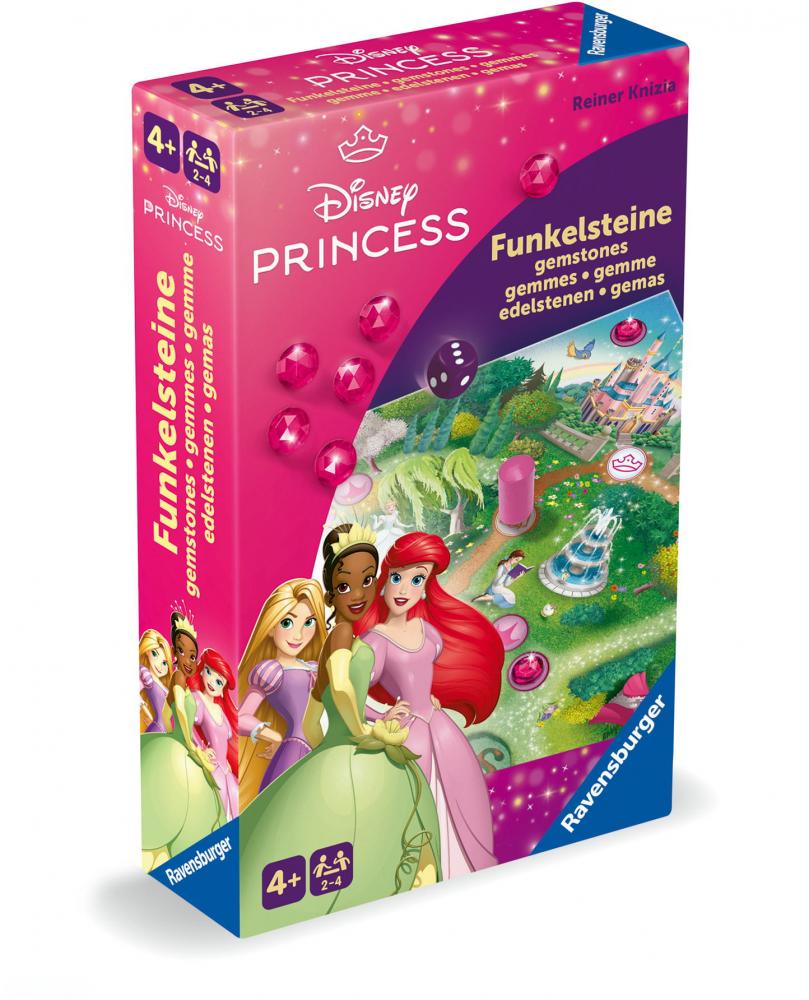 Ravensburger Mitbringspiel Lauf- und Sammelspiel Disney Princess Funkelsteine 24708