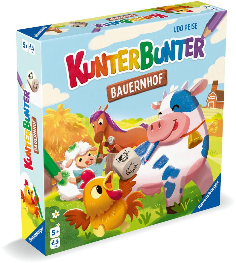 Ravensburger Kinderspiel Würfelspiel Kunterbunter Bauernhof 24761