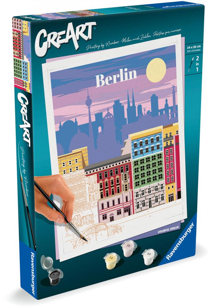 Ravensburger Malen nach Zahlen CREART Trend Serie C Citys Farbenfrohes Berlin 25521