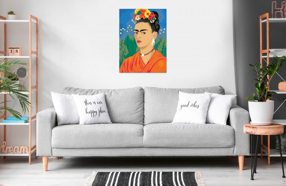 Ravensburger Malen nach Zahlen CREART CANVAS Collection Leinwand Frida Kahlo 25525