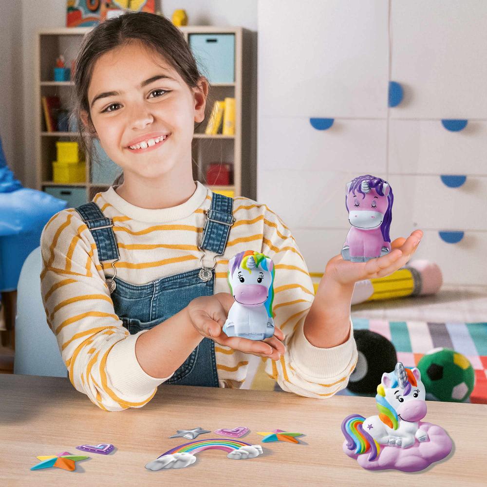 Ravensburger Gipsfiguren Be Creative Midi Bastelset DIY Gipsfiguren gießen Einhorn 25531