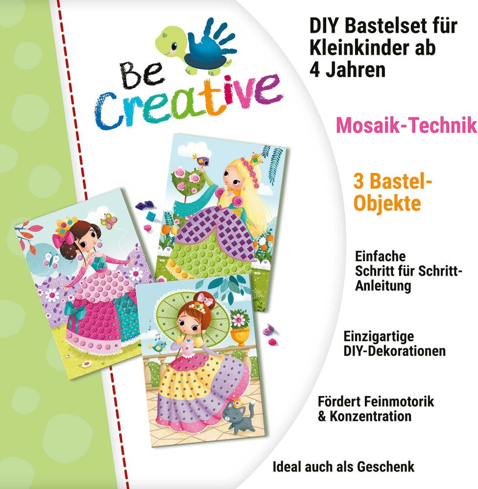 Ravensburger Mosaic Be Creative Midi Bastelset DIY Mosaik Prinzessinnen 25533