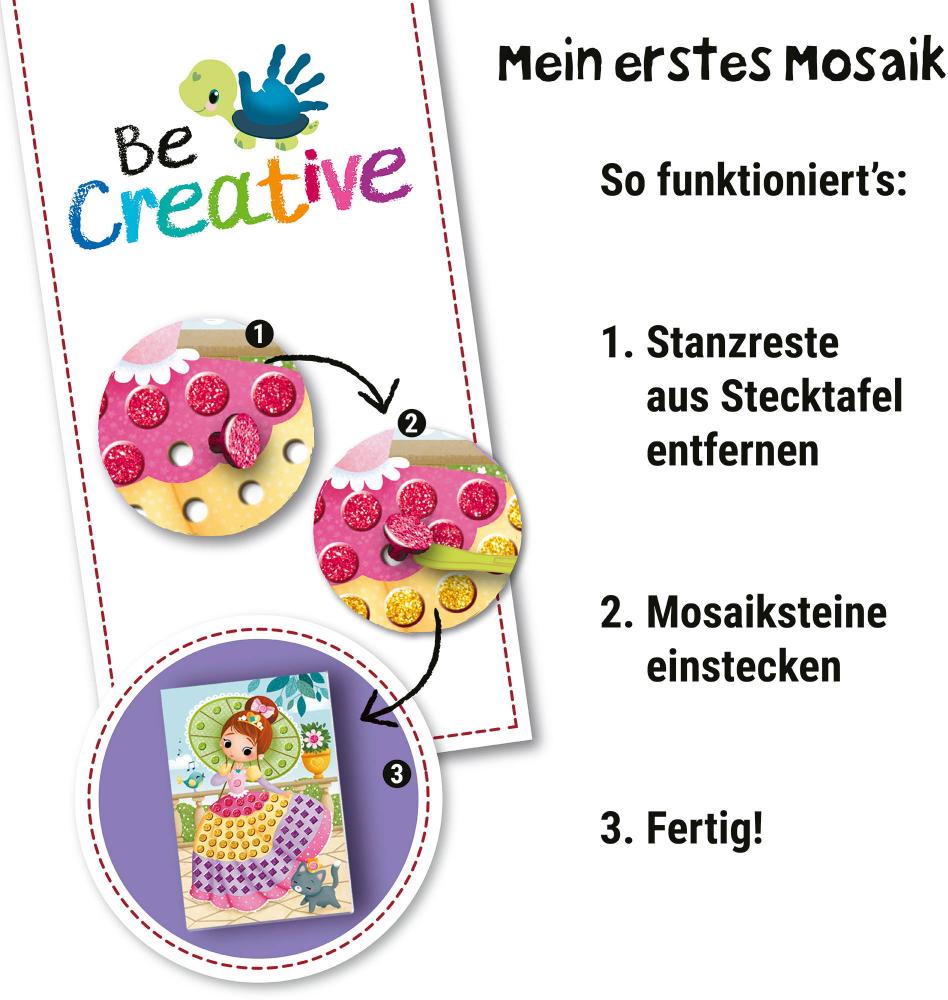 Ravensburger Mosaic Be Creative Midi Bastelset DIY Mosaik Prinzessinnen 25533