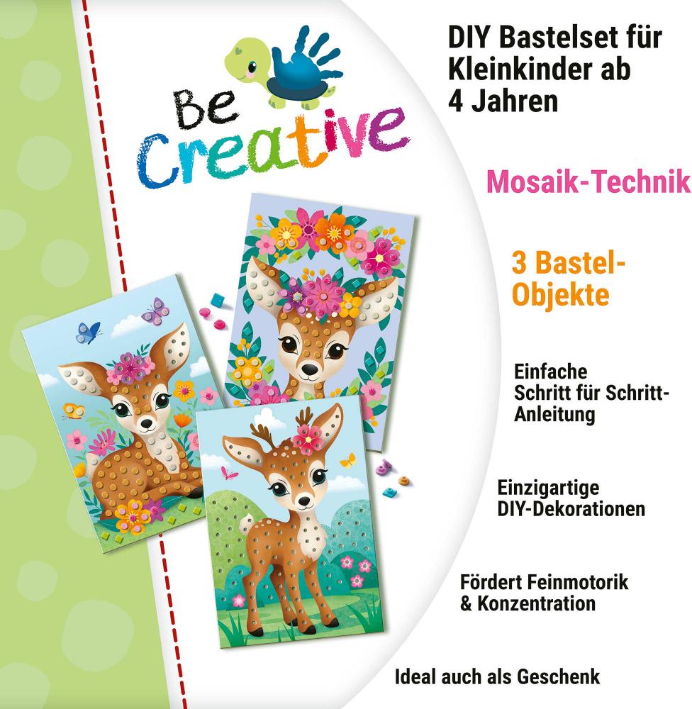 Ravensburger Mosaic Be Creative Midi Bastelset DIY Mosaik Mein Bambi 25534