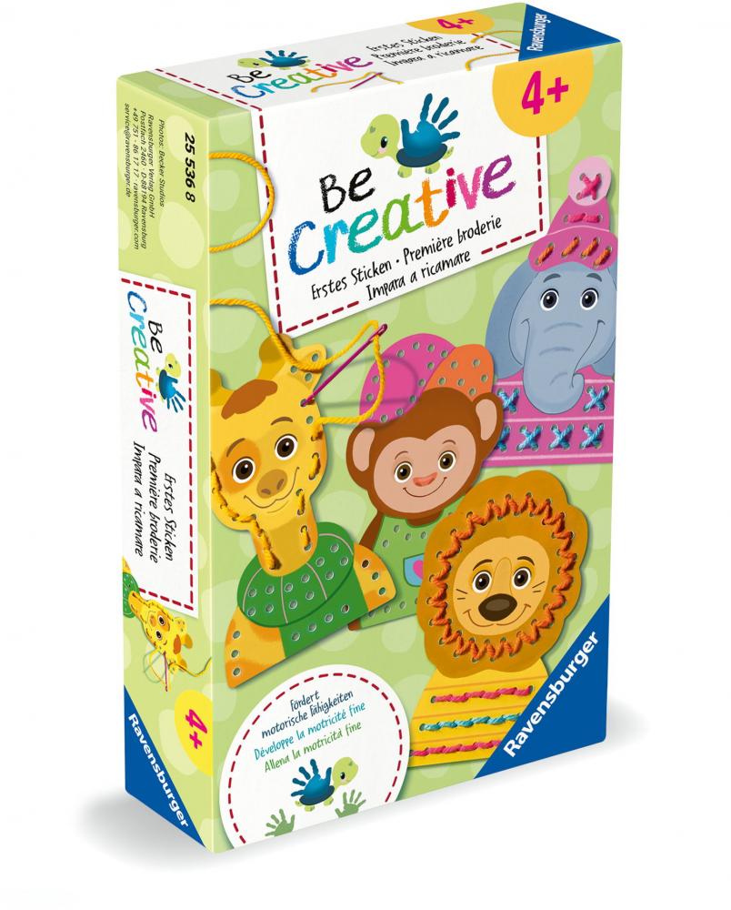 Ravensburger kreative Grundtechniken Be Creative Mini Sticken ohne Nadel 25536