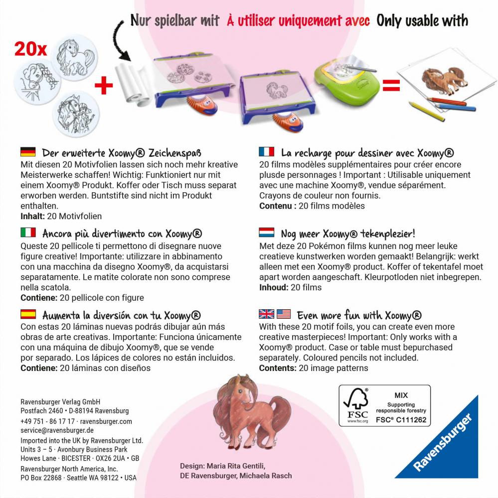 Ravensburger Creation Zeichnen Erweiterung Pferde für XOOMY Geräte 25551