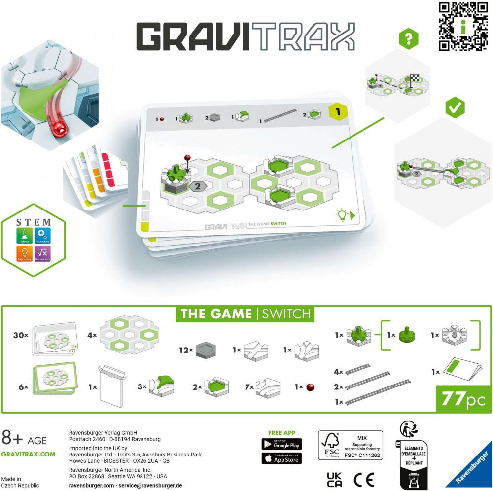 Ravensburger Kugelbahn GraviTrax THE GAME Switch 25572