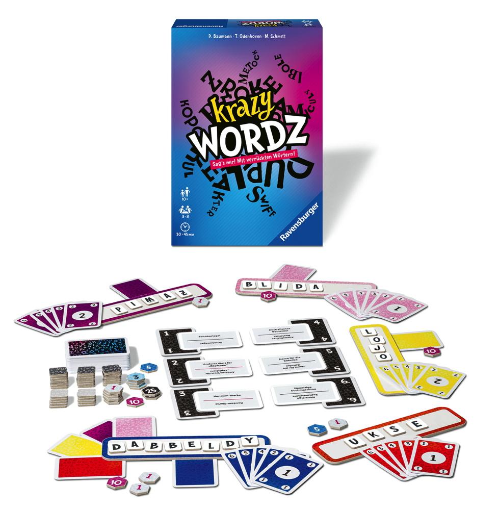 Ravensburger Familienspiel Partyspiel Krazy Wordz Sag's mir! Mit verrückten Wörter 26837