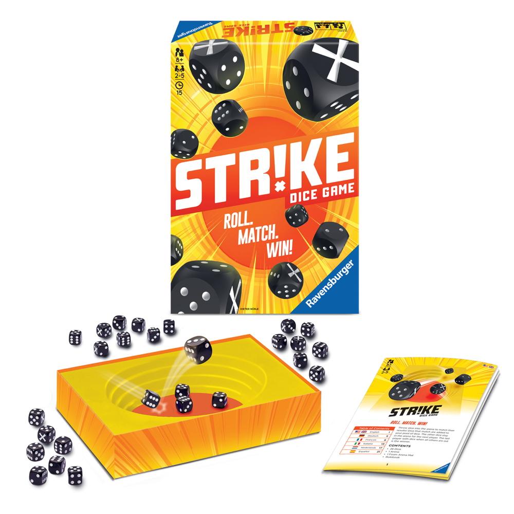 Ravensburger Familienspiel Würfelspiel Strike Game 26840