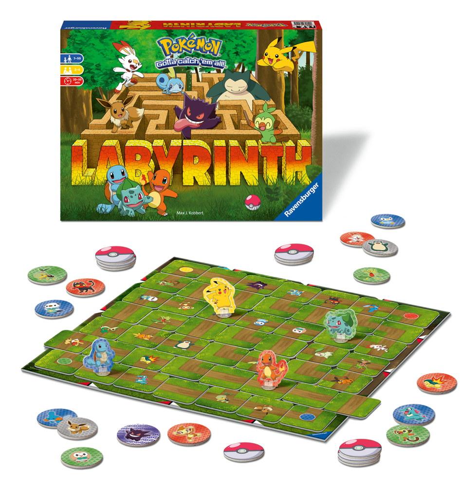 Ravensburger Familienspiel Such- und Schiebespiel Pokémon Labyrinth 26949