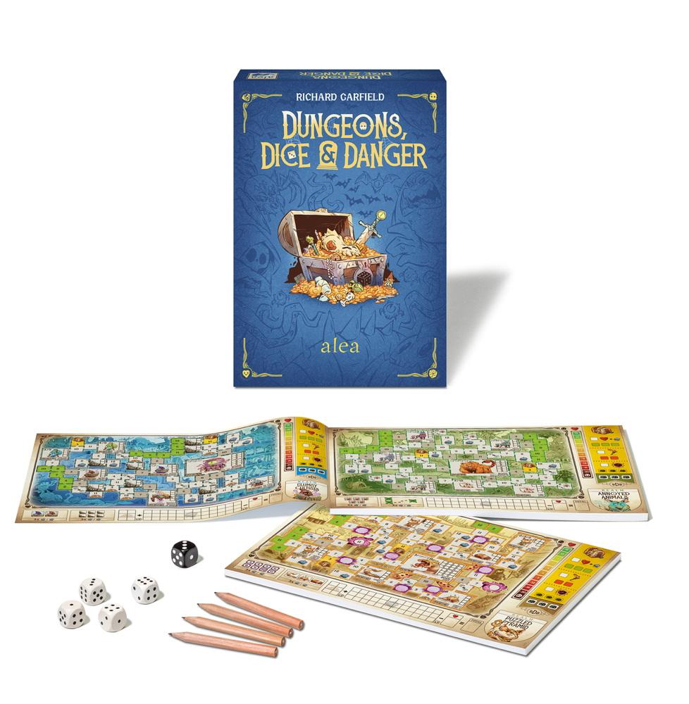 Ravensburger Familienspiel alea Würfelspiel Dungeons, Dice and Danger 27270